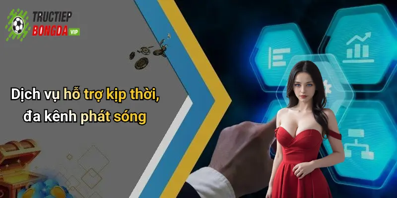 Dịch vụ hỗ trợ kịp thời, đa kênh phát sóng