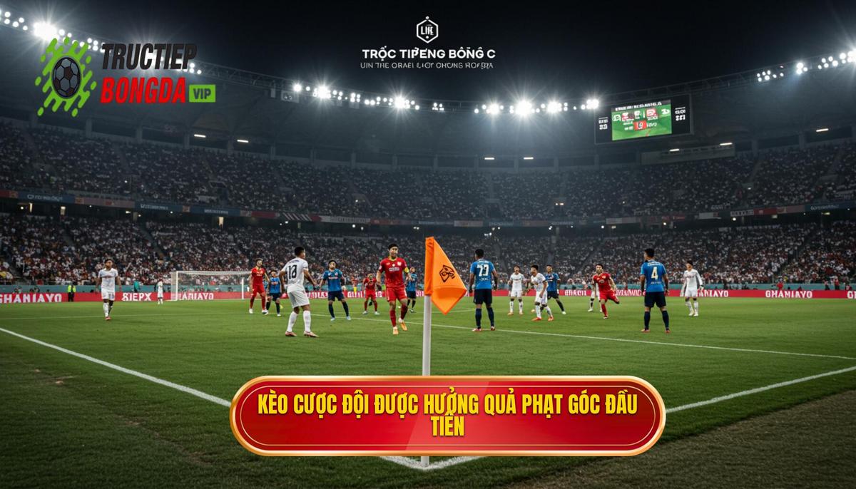Kèo cược đội được hưởng quả phạt góc đầu tiên
