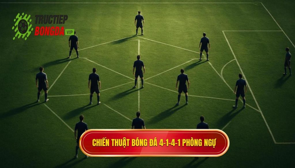 Chiến thuật bóng đá 4-1-4-1 phòng ngự