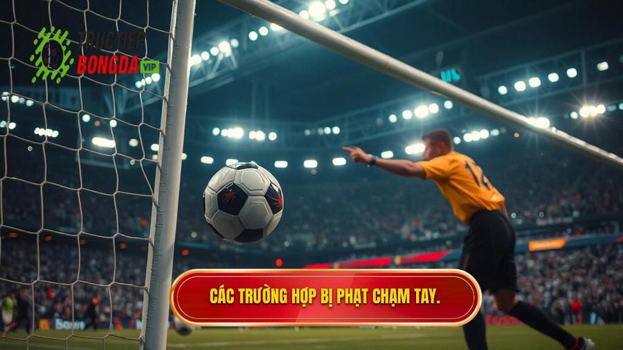 2. Các trường hợp bị phạt chạm tay.