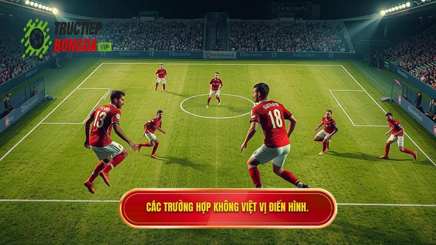 2. Các trường hợp không việt vị điển hình.