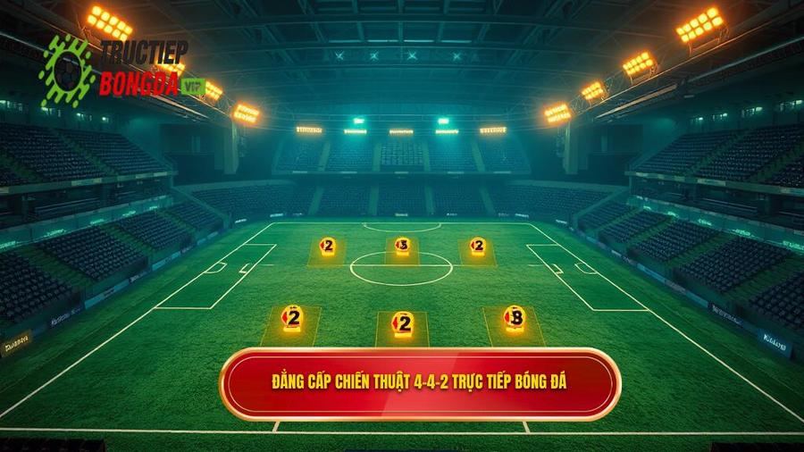Đẳng cấp chiến thuật 4-4-2 TRỰC TIẾP BÓNG ĐÁ